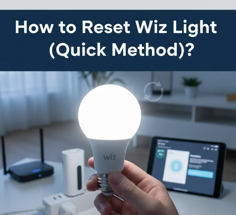 How to Reset Wiz Light (Quick Method)?