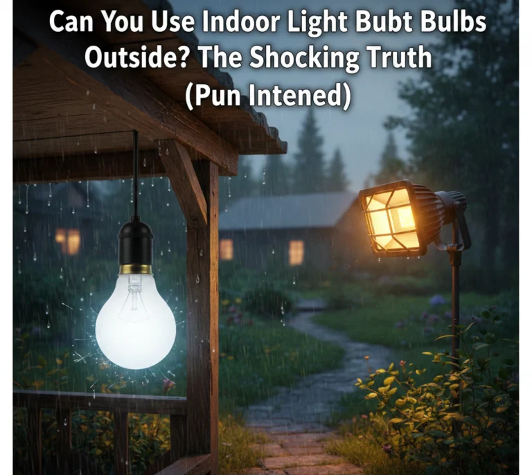 Can You Use Indoor Light Bulbs Outside?